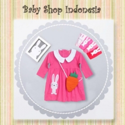 large dress anak murah dress kaos bunny carrots C1